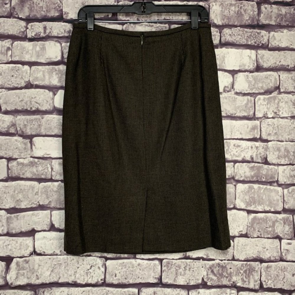 Rena Rowan Houndstooth Fully Lined Skirt Size 14 - Picture 5 of 8
